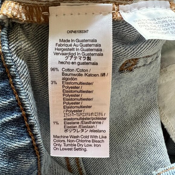 Madewell Size 30 Light Wash Blue High Rise Knee Rip The Perfect Vintage Jeans - Picture 5 of 14